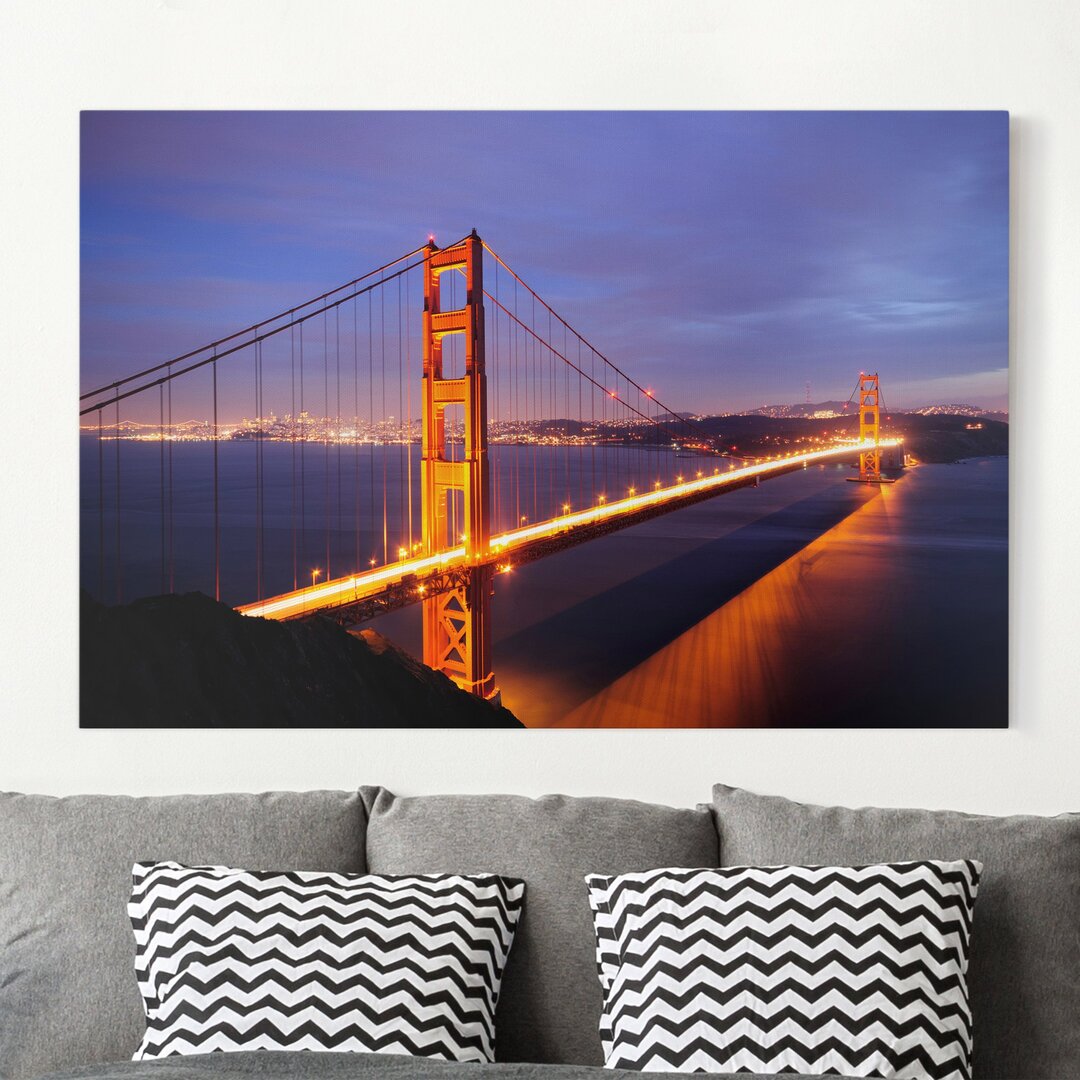 Leinwandbild Golden Gate Bridge At Night Preisvergleich DeutschlandCard